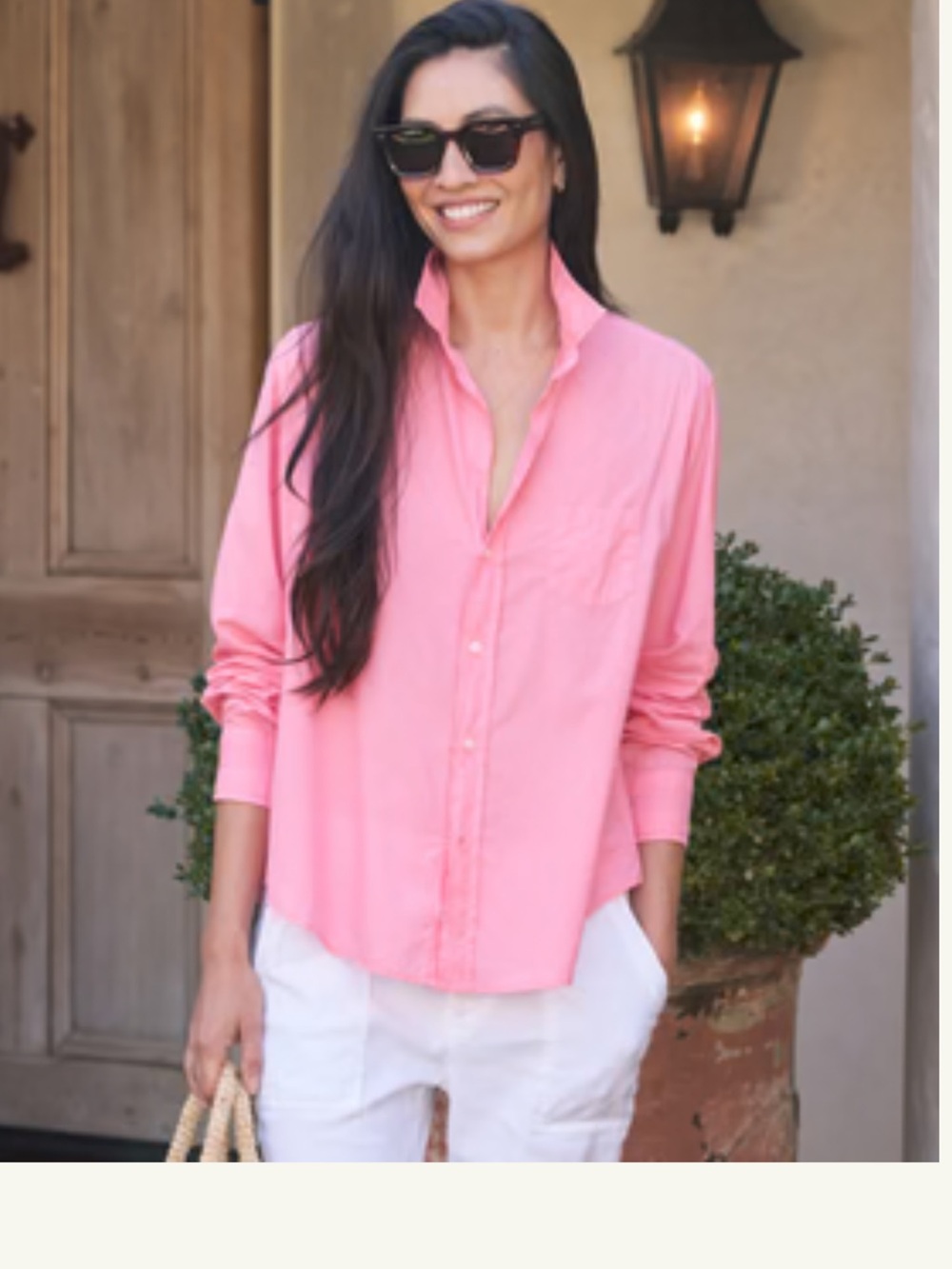 Frank & Eileen Pink Lemonade Featherweight Button-Down Shirt